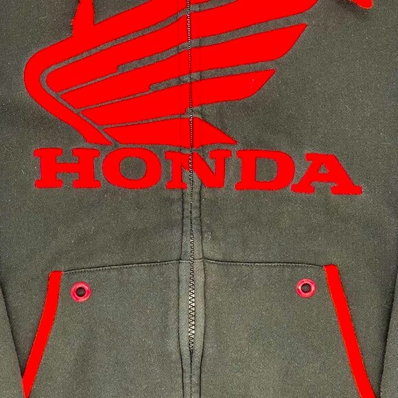 Factory Effex Officially Licensed Honda Men's Medium Zip-up Hoodie - Picture 4 of 7